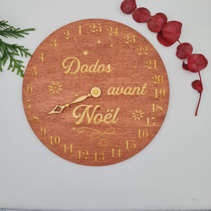 Horloge ~ Bois Vernis