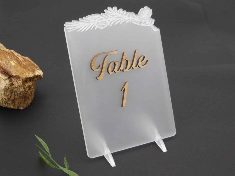 Pancarte de table acrylique ~Esprit d'automne