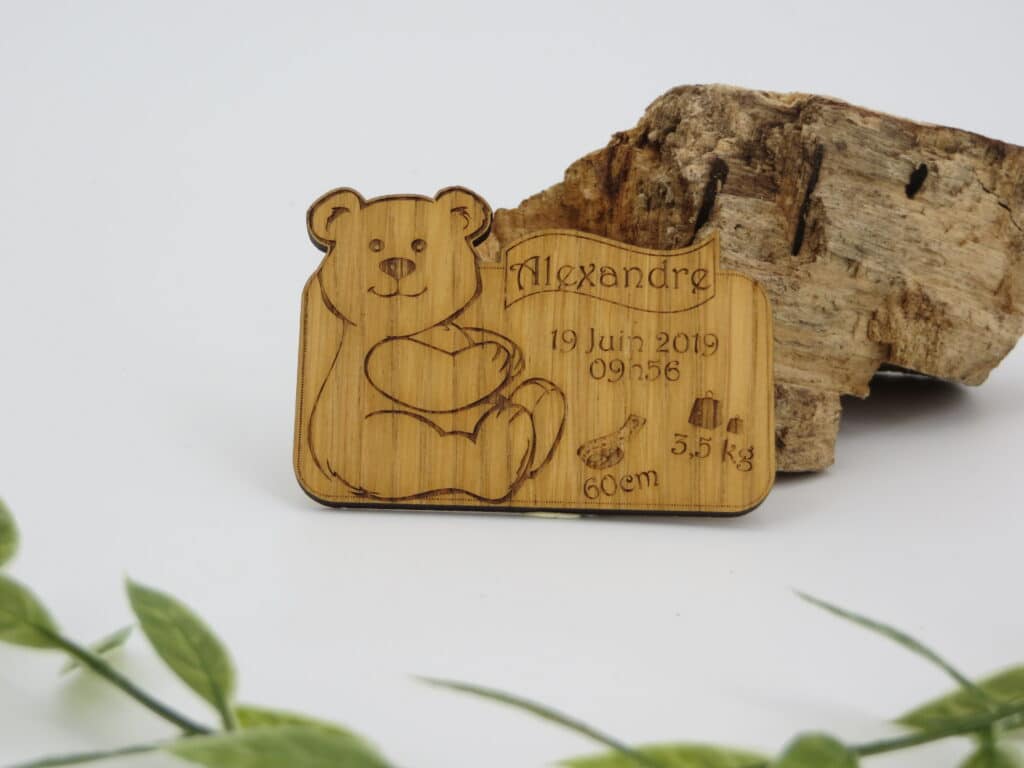 Magnet en bois - Autour De Nous Créations