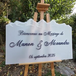 Panneau d'accueil XXL en acrylique + 3D acrylique – Image 4