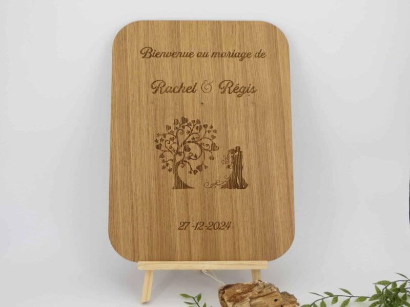 Panneau d'accueil en bois - Autour De Nous Créations