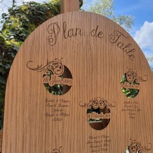 Plan de table panneau en bois – Image 3
