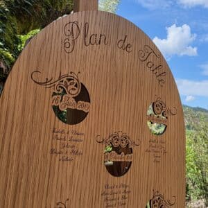Plan de table panneau en bois – Image 2