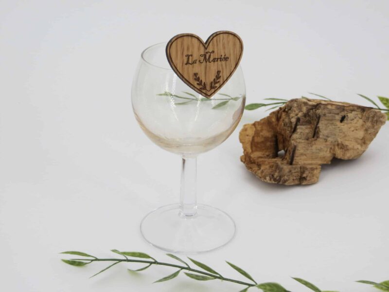 Porte-noms en bois et mini pince - Autour De Nous Créations