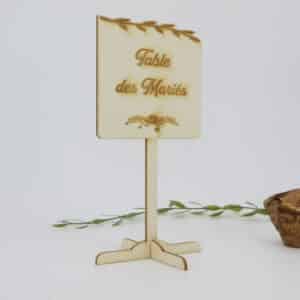 Support de table en carton bois - Autour De Nous Créations