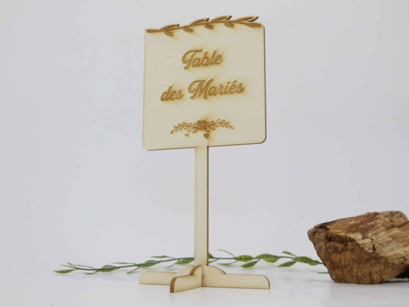 Support de table en carton bois - Autour De Nous Créations