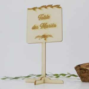 Support de table en carton bois - Autour De Nous Créations