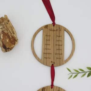 Plan de table suspension en bois – Image 4
