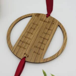Plan de table suspension en bois – Image 2