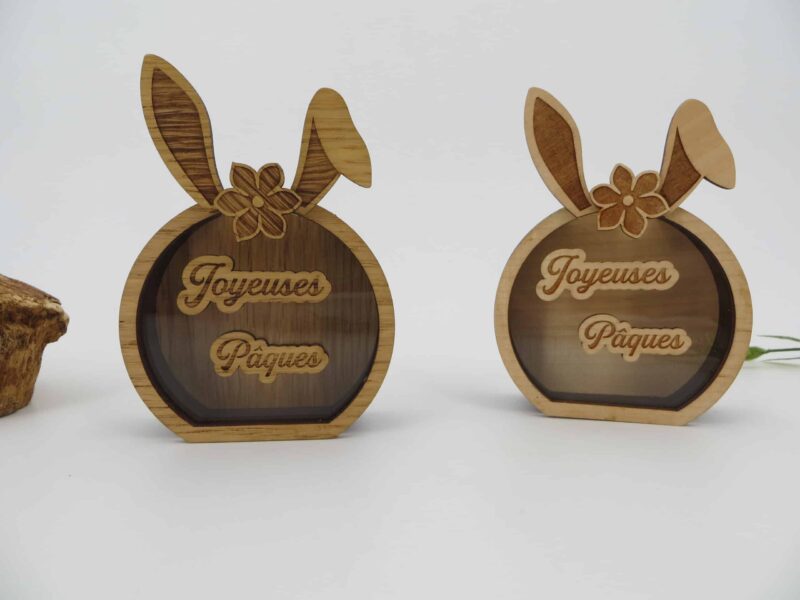 Boite en bois pour œufs en chocolat