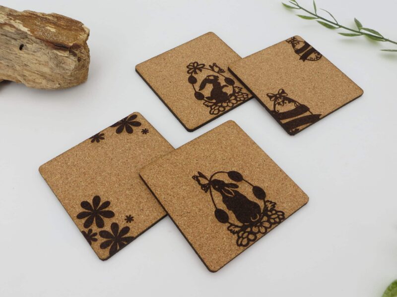 Dessous de verre liège Paques