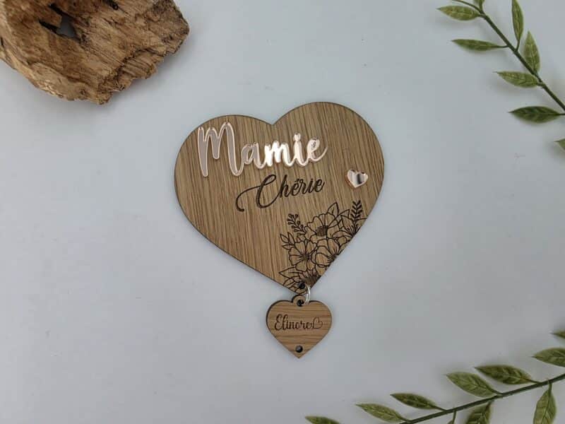 Décoration Murale Cœur et Pendentifs prénom