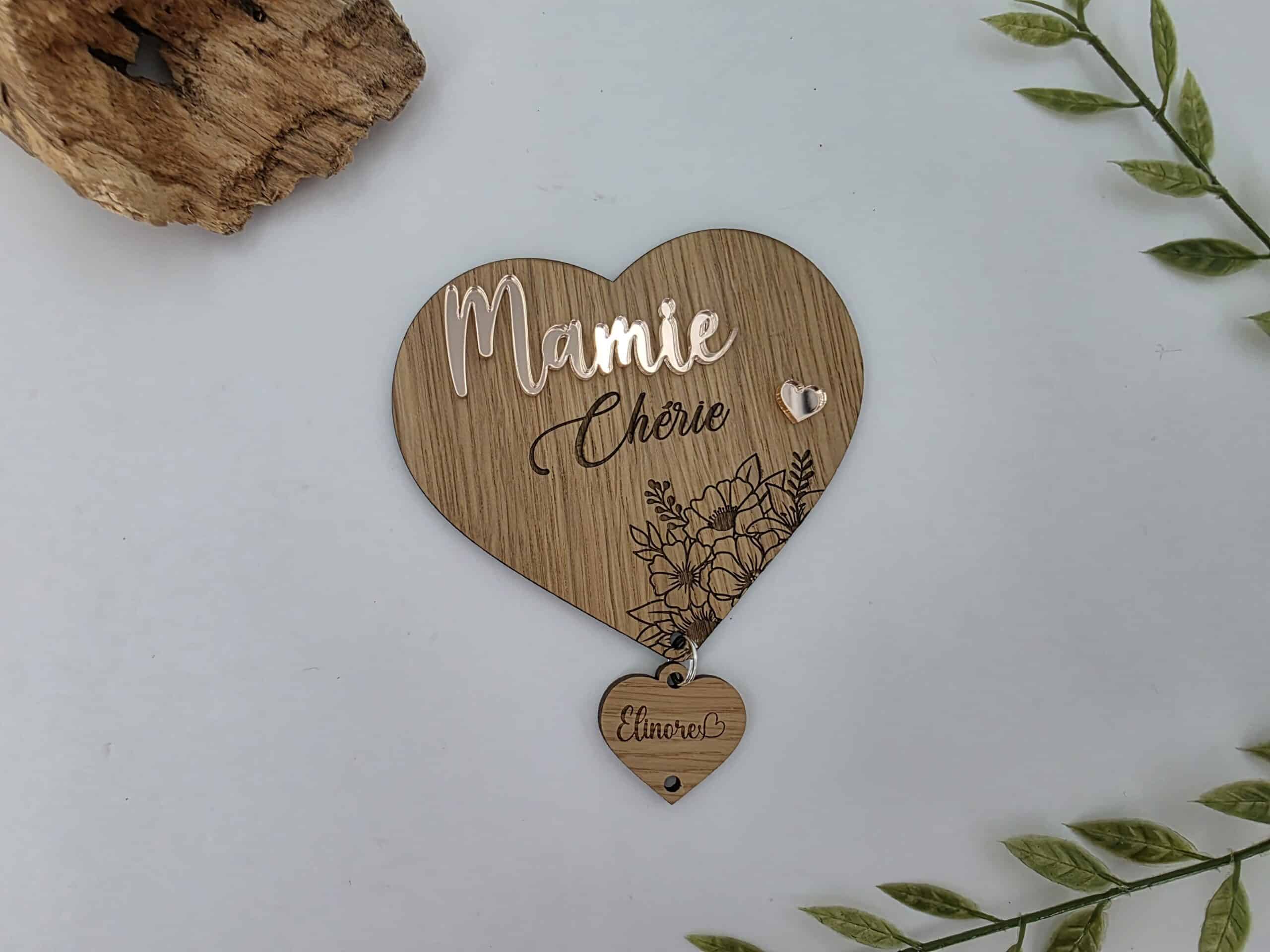 Décoration Murale Cœur et Pendentifs prénom