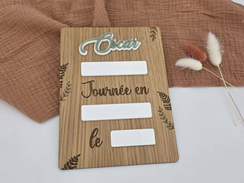 Pancarte Rentrée Scolaire effaçable Personnalisée
